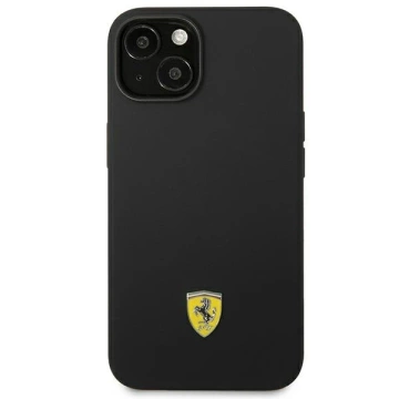 Eti na telefon Ferrari FEHCP14MSIBBK do Apple iPhone 14 Plus 6,7" czarny/black hardcase Silicone Metal Logo
