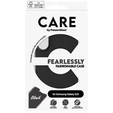Etui CARE do Samsung Galaxy S25 by PanzerGlass Fashion Black Plecki