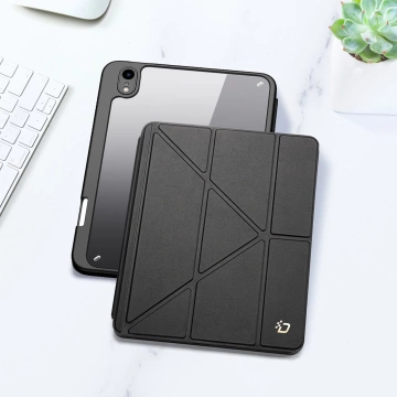 Dux Ducis Magi etui do iPad mini 2021 pokrowiec smart cover z podstawką i schowkiem na Apple Pencil czarny