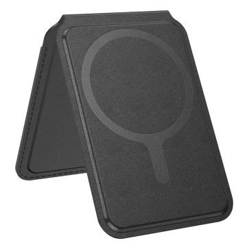 Portfel Magnetyczny Hoco GT3 MagSafe z Podstawką do iPhone Czarny