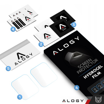 2x Alogy Hydrogel Hydrogel Schutzfolie für Smartwatch für Apple Watch Ultra/Ultra 2 49mm