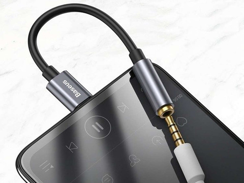 Adapter Audio Baseus L54 USB-C na mini Jack 3.5mm DAC do Słuchawek Czarny