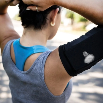 Armband do biegania | opaska na ramię na telefon XL niebieska