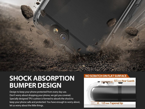 Etui ringke fusion htc one a9 smoke black