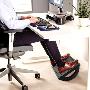 Büro-Fußstütze, Fußstütze, Beine, Fußmassage für Büroarbeit, verstellbare Winkeleinstellung, schwarz