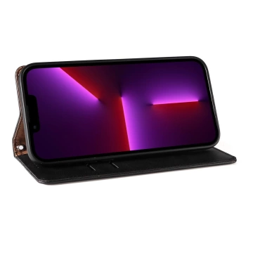 Magnetband-Hülle für iPhone 12 Pro Max, Tasche, Geldbörse, Mini-Lanyard, Anhänger, Schwarz