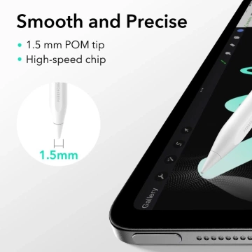Rysik ESR Geo Digital Stylus do iPad z Apple Find My Biały