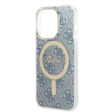 Zestaw Guess GUBPP14XHMEACSK Case+ Charger iPhone 14 Pro Max 6,7" czarny/black hard case MagSafe Marble 