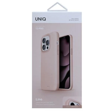 UNIQ-Hülle Lino iPhone 13 Pro / 13 6.1 "Rosa / Blush Pink