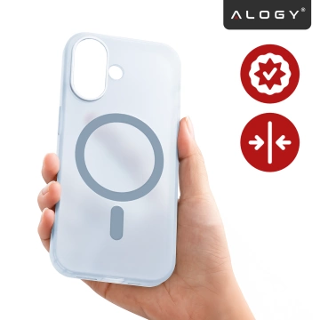 Etui do Apple iPhone 17 – matowa obudowa do MagSafe z ochroną obiektywu, smukłe i odporne na zarysowania, idealne dopasowanie – Alogy Skinny MatteCase™ Mist Blue