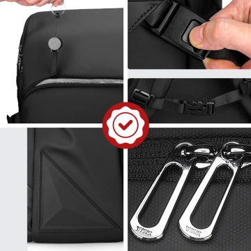 Hülle für Apple iPhone 16 Pro Max Alogy MagSafe Hybrid Matte Case Matte Cover mit Linsenschutz Schwarz