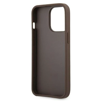 Etui Guess GUHCP13X4GMGBR do Apple iPhone 13 Pro Max 6,7" brązowy/brown hardcase 4G Big Metal Logo