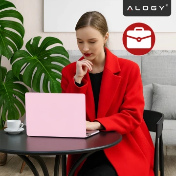 Etui do Apple Macbook Air 15 2023-2025 (M2/M3/M4) – elastyczna, matowa obudowa ochronna, lekka i odporna – Alogy AirGuard™ Różowy