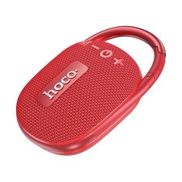 Głośnik Bluetooth HOCO HC17 Przenośny z Karabińczykiem Czerwony 5W