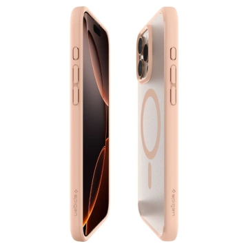 iPhone 16 Pro Spigen Ultra Hybrid „T“ Mag MagSafe Hülle Rosa