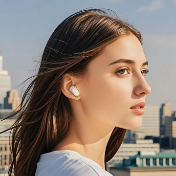 Hoco EQ20 Kabellose Bluetooth-Kopfhörer TWS ANC ENC - Weiß