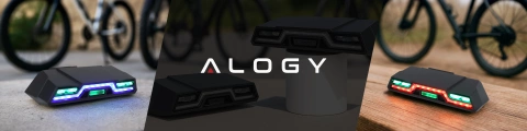 Lampka rowerowa tylna Alogy TrailFlash R6 na tył roweru oświetlenie LED światełko światło tylnie z funkcjami migotania 6 trybów wodoodporna