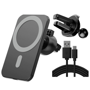 Autohalterung mit Qi-Ladegerät für MagSafe Alogy auf einem 15-W-Raster