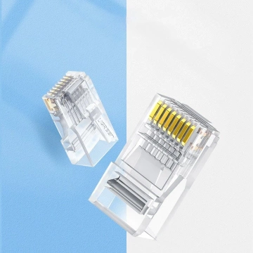 Wtyczka UGREEN złączka końcówka RJ45 8P8C Cat 6 przezroczysty (50961)
