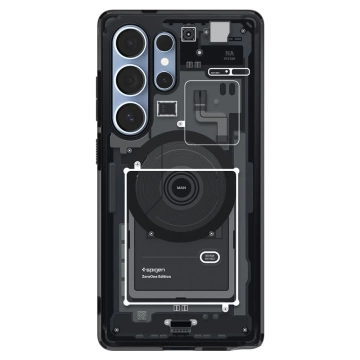 Etui für Samsung Galaxy S25 Ultra Zero One Schwarz Spigen Ultra Hybrid Mag MagSafe