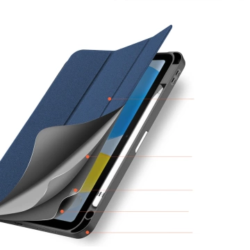Dux Ducis Domo etui iPad 11" 2025 (11gen.) / 10.9'' 2022 (10gen.) pokrowiec smart cover podstawka niebieskie