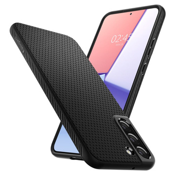 Etui obudowa Spigen Liquid Air do Samsung Galaxy S22 Matte Black + Szkło