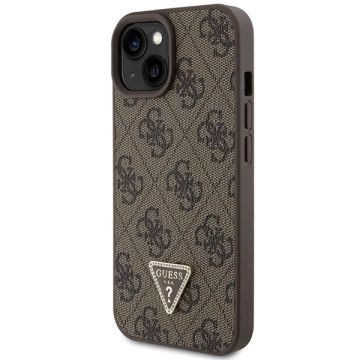 Etui Guess GUHCP15MP4TDSCPW do iPhone 15 Plus 6.7" hardcase Crossbody 4G Metal Logo brązowy/brown