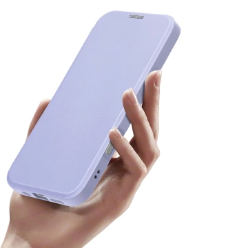 Etui do iPhone 16 Dux Ducis Skin X Pro MagSafe Klapka Fioletowe