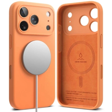 Etui do iPhone 17 Pro Ringke Silicone Magnetic MagSafe Pomarańczowe