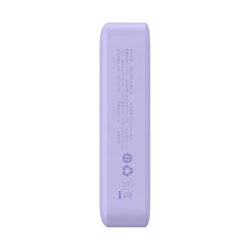 Powerbank Baseus Magnetic Mini 20000 mAh 20W - fioletowy + kabel USB-C / USB-C