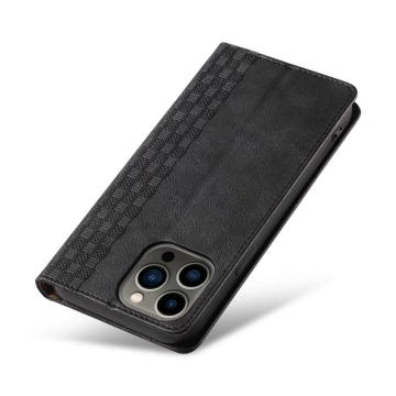 Magnetband-Hülle für iPhone 12 Pro Max, Tasche, Geldbörse, Mini-Lanyard, Anhänger, Schwarz