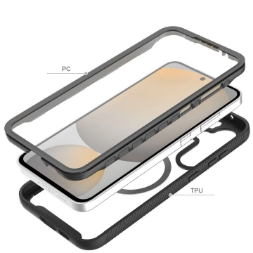 Etui do Samsung Galaxy S25 Tech-Protect Defense MagSafe Czarny