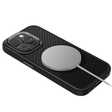 Etui do iPhone 15 Pro Max UNIQ Keva Black MagSafe