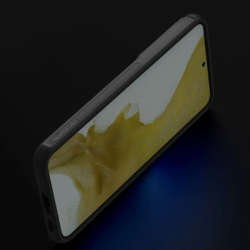 Nillkin Textured S Case für Samsung Galaxy S23 gepanzerte Hülle mit Kameraabdeckung schwarz