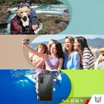 Etui Wodoodporne do Samsung Galaxy A36 5G / A56 5G Alogy HydroArmor™ IP68 Case z przezroczystym tyłem Pancerna obudowa 360