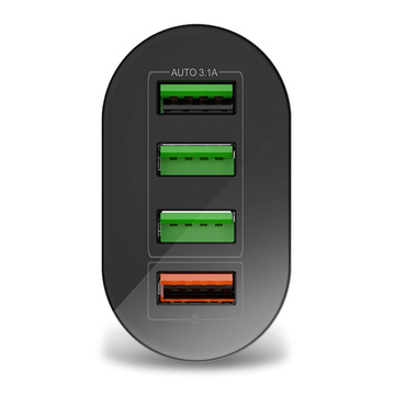 Alogy 4x USB Quick Charge 3.0 2.4A Schnellladegerät Schwarz
