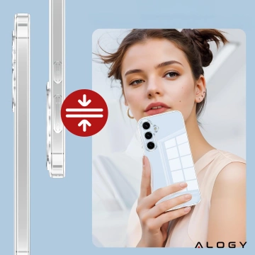 Etui do Samsung Galaxy S24 FE obudowa ochronna na telefon Alogy HybridShield™️ Case Przezroczyste + szkło hartowane
