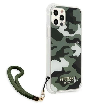 Guess GUHCP12LKSARKA iPhone 12 Pro Max 6,7 "Grün / Khaki Hardcase Camo Collection