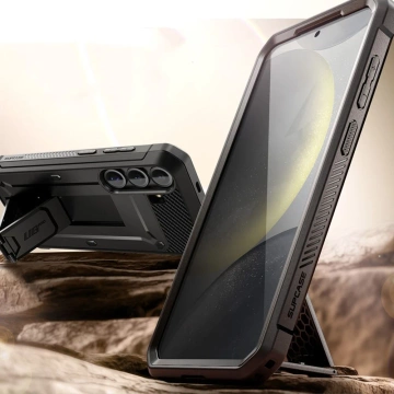 Etui für Samsung Galaxy S25 Plus Supcase Unicorn Beetle Pro 2er-Set Schwarz