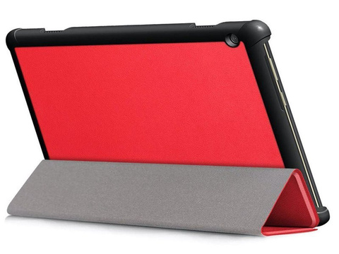 Etui Alogy Book Cover do Lenovo Tab M10 10.1 TB-X605 Czerwone + Szkło
