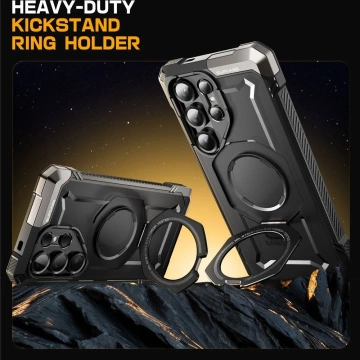 Etui für Samsung Galaxy S25 Ultra Supcase UB Grip Mag MagSafe Schwarz