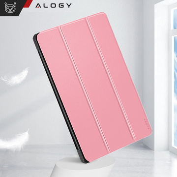 Etui do Lenovo Tab K11 / K11E 11” / M11 10.95" TB330FU / TB330XU / TB331FC Book Case Cover z klapką obudowa futerał pokrowiec Alogy Różowe + Rysik