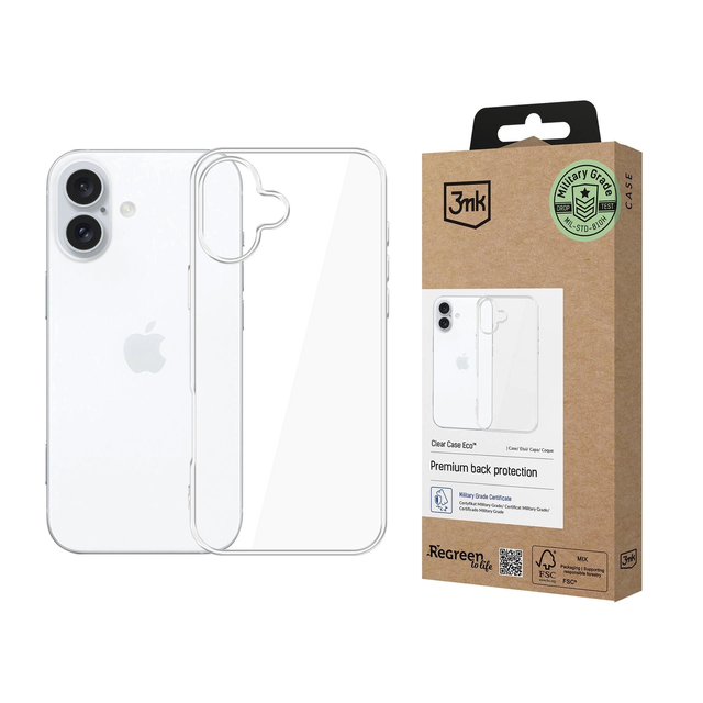 Etui ochronne do Apple iPhone 16 Plus 3mk Clear Case Eco