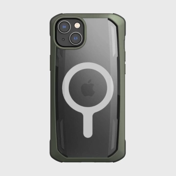Raptic Secure Case iPhone 14 mit gepanzerter MagSafe-Hülle grün