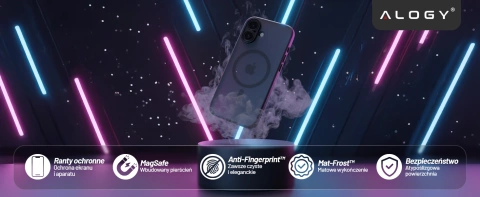 Etui do Apple iPhone 17 – matowa obudowa do MagSafe z ochroną obiektywu, smukłe i odporne na zarysowania, idealne dopasowanie – Alogy Skinny MatteCase™ Czarne