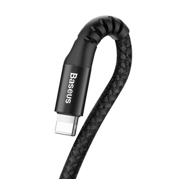 1m Baseus Federkabel USB zu Lightning 2A Schwarz