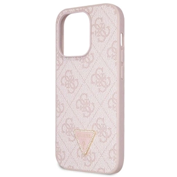 Etui Guess GUHCP15LP4TDSCPP do iPhone 15 Pro 6.1" różowy/pink hardcase Crossbody 4G Metal Logo