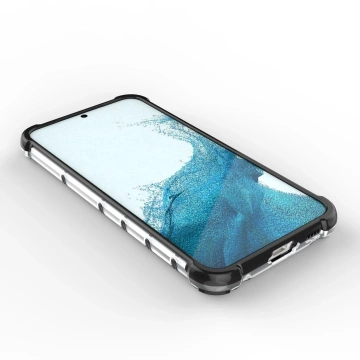 Wabenhülle für Samsung Galaxy S23 gepanzerte Hybridhülle schwarz