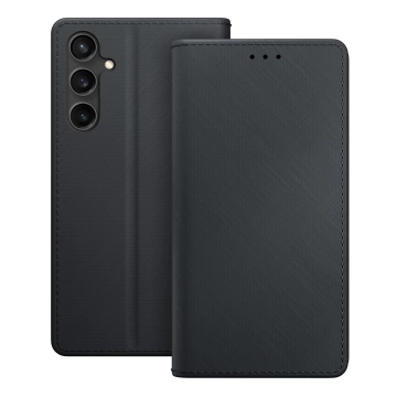 Etui na telefon 3mk Wallet Case portfel do Samsung Galaxy S23 FE zamykane na magnes Czarne