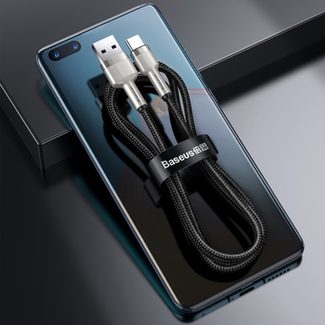 Kabel 2M Baseus mocny przewód nylonowy Cafule Metal USB do USB-C Type C 66W